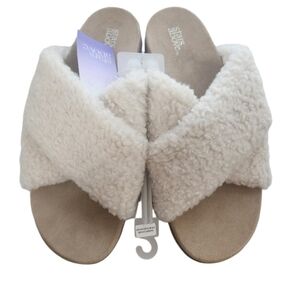 FAUX FUR SHERPA SLIPPER Slides SZ 11 NWT